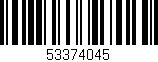 Código de barras (EAN, GTIN, SKU, ISBN): '53374045'
