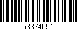 Código de barras (EAN, GTIN, SKU, ISBN): '53374051'