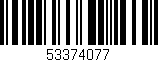 Código de barras (EAN, GTIN, SKU, ISBN): '53374077'
