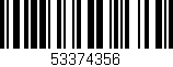 Código de barras (EAN, GTIN, SKU, ISBN): '53374356'