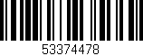 Código de barras (EAN, GTIN, SKU, ISBN): '53374478'