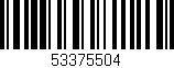 Código de barras (EAN, GTIN, SKU, ISBN): '53375504'