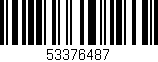 Código de barras (EAN, GTIN, SKU, ISBN): '53376487'