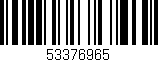 Código de barras (EAN, GTIN, SKU, ISBN): '53376965'