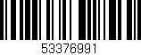 Código de barras (EAN, GTIN, SKU, ISBN): '53376991'