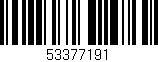 Código de barras (EAN, GTIN, SKU, ISBN): '53377191'
