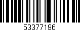 Código de barras (EAN, GTIN, SKU, ISBN): '53377196'