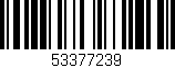 Código de barras (EAN, GTIN, SKU, ISBN): '53377239'