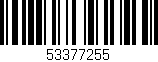Código de barras (EAN, GTIN, SKU, ISBN): '53377255'