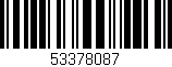 Código de barras (EAN, GTIN, SKU, ISBN): '53378087'