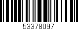 Código de barras (EAN, GTIN, SKU, ISBN): '53378097'