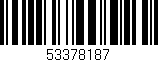 Código de barras (EAN, GTIN, SKU, ISBN): '53378187'