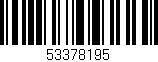 Código de barras (EAN, GTIN, SKU, ISBN): '53378195'
