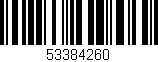 Código de barras (EAN, GTIN, SKU, ISBN): '53384260'