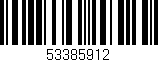 Código de barras (EAN, GTIN, SKU, ISBN): '53385912'