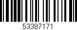 Código de barras (EAN, GTIN, SKU, ISBN): '53387171'