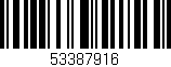 Código de barras (EAN, GTIN, SKU, ISBN): '53387916'