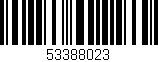 Código de barras (EAN, GTIN, SKU, ISBN): '53388023'
