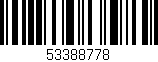 Código de barras (EAN, GTIN, SKU, ISBN): '53388778'