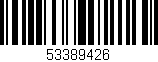 Código de barras (EAN, GTIN, SKU, ISBN): '53389426'