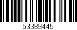 Código de barras (EAN, GTIN, SKU, ISBN): '53389445'