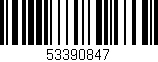 Código de barras (EAN, GTIN, SKU, ISBN): '53390847'