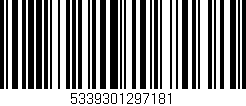 Código de barras (EAN, GTIN, SKU, ISBN): '5339301297181'