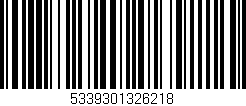 Código de barras (EAN, GTIN, SKU, ISBN): '5339301326218'