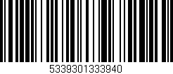 Código de barras (EAN, GTIN, SKU, ISBN): '5339301333940'