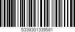 Código de barras (EAN, GTIN, SKU, ISBN): '5339301339591'