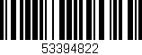 Código de barras (EAN, GTIN, SKU, ISBN): '53394822'