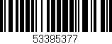 Código de barras (EAN, GTIN, SKU, ISBN): '53395377'
