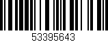 Código de barras (EAN, GTIN, SKU, ISBN): '53395643'