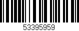 Código de barras (EAN, GTIN, SKU, ISBN): '53395959'
