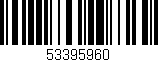 Código de barras (EAN, GTIN, SKU, ISBN): '53395960'