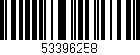 Código de barras (EAN, GTIN, SKU, ISBN): '53396258'