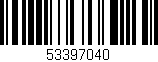 Código de barras (EAN, GTIN, SKU, ISBN): '53397040'