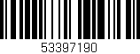 Código de barras (EAN, GTIN, SKU, ISBN): '53397190'
