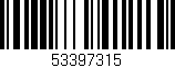 Código de barras (EAN, GTIN, SKU, ISBN): '53397315'