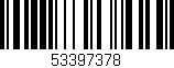 Código de barras (EAN, GTIN, SKU, ISBN): '53397378'