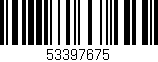 Código de barras (EAN, GTIN, SKU, ISBN): '53397675'
