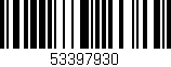 Código de barras (EAN, GTIN, SKU, ISBN): '53397930'