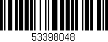 Código de barras (EAN, GTIN, SKU, ISBN): '53398048'