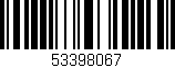 Código de barras (EAN, GTIN, SKU, ISBN): '53398067'