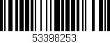 Código de barras (EAN, GTIN, SKU, ISBN): '53398253'