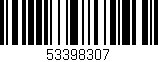 Código de barras (EAN, GTIN, SKU, ISBN): '53398307'
