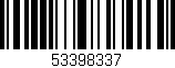 Código de barras (EAN, GTIN, SKU, ISBN): '53398337'