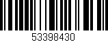 Código de barras (EAN, GTIN, SKU, ISBN): '53398430'