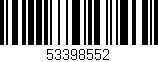 Código de barras (EAN, GTIN, SKU, ISBN): '53398552'