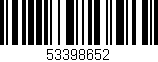 Código de barras (EAN, GTIN, SKU, ISBN): '53398652'